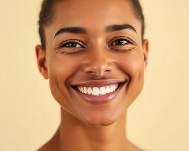 Close-up of a natural, confident smile