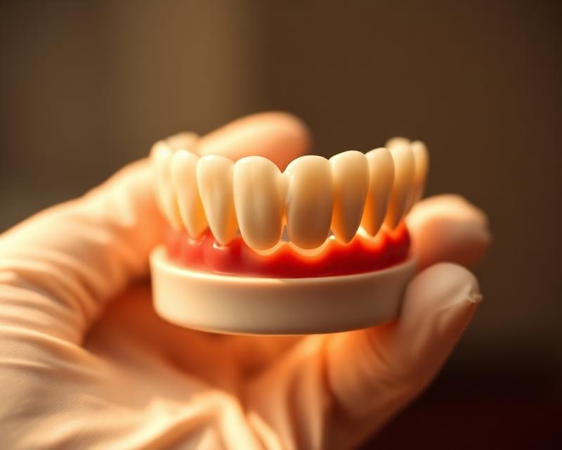 Custom-fitted ceramic dental crown